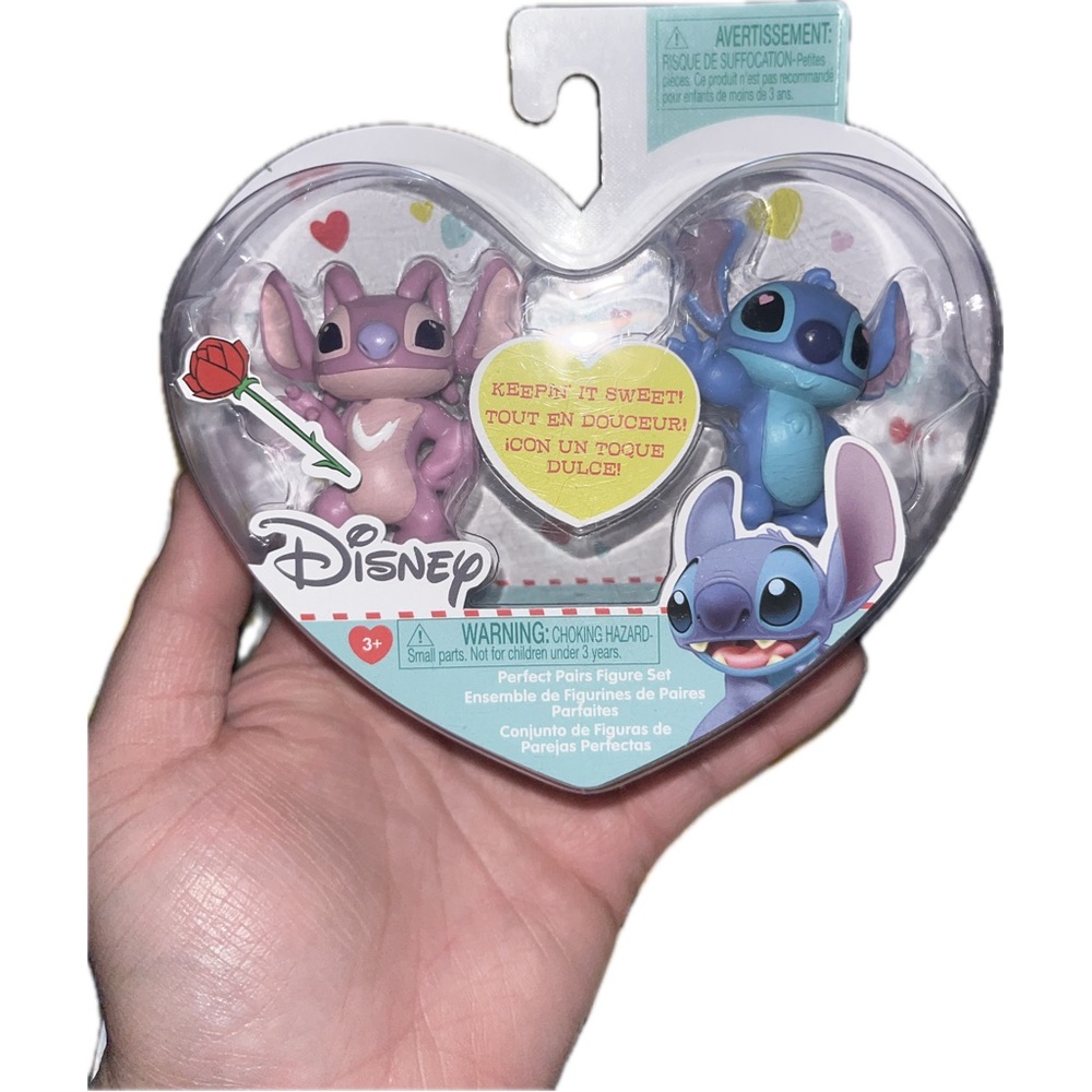 Disney Lilo And Stitch Valentines Figures ( Stitch & Angel )